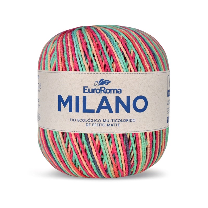 Barbante Milano Multicolor 400g Fio 6 Várias Cores Promoção
