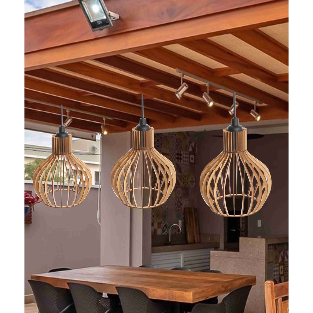 4 pendente teto lúminaria lustre rustico modelo gourmet veneza bivolt