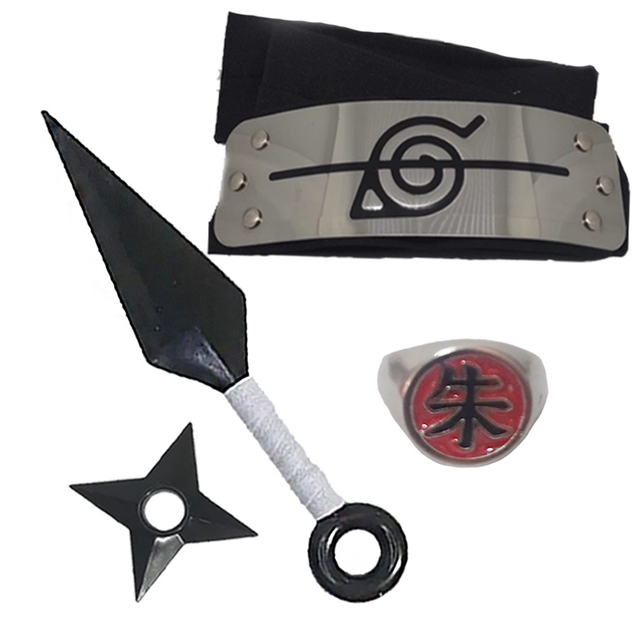 Kit ninja Naruto Kunai Naruto Shuriken Bandana Névoa Kisame +