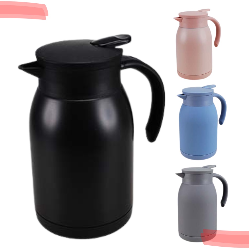 Garrafa Térmica Para Café Chá Inoxidável Ampola Inox 900ml Preto - Casa  Leora - Casa e Decoração