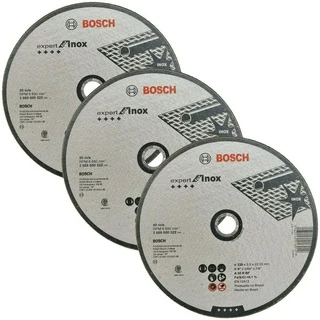 Discos de Corte 230mm p/ Inox Bosch Kit com 3 Expert for Inox 9"