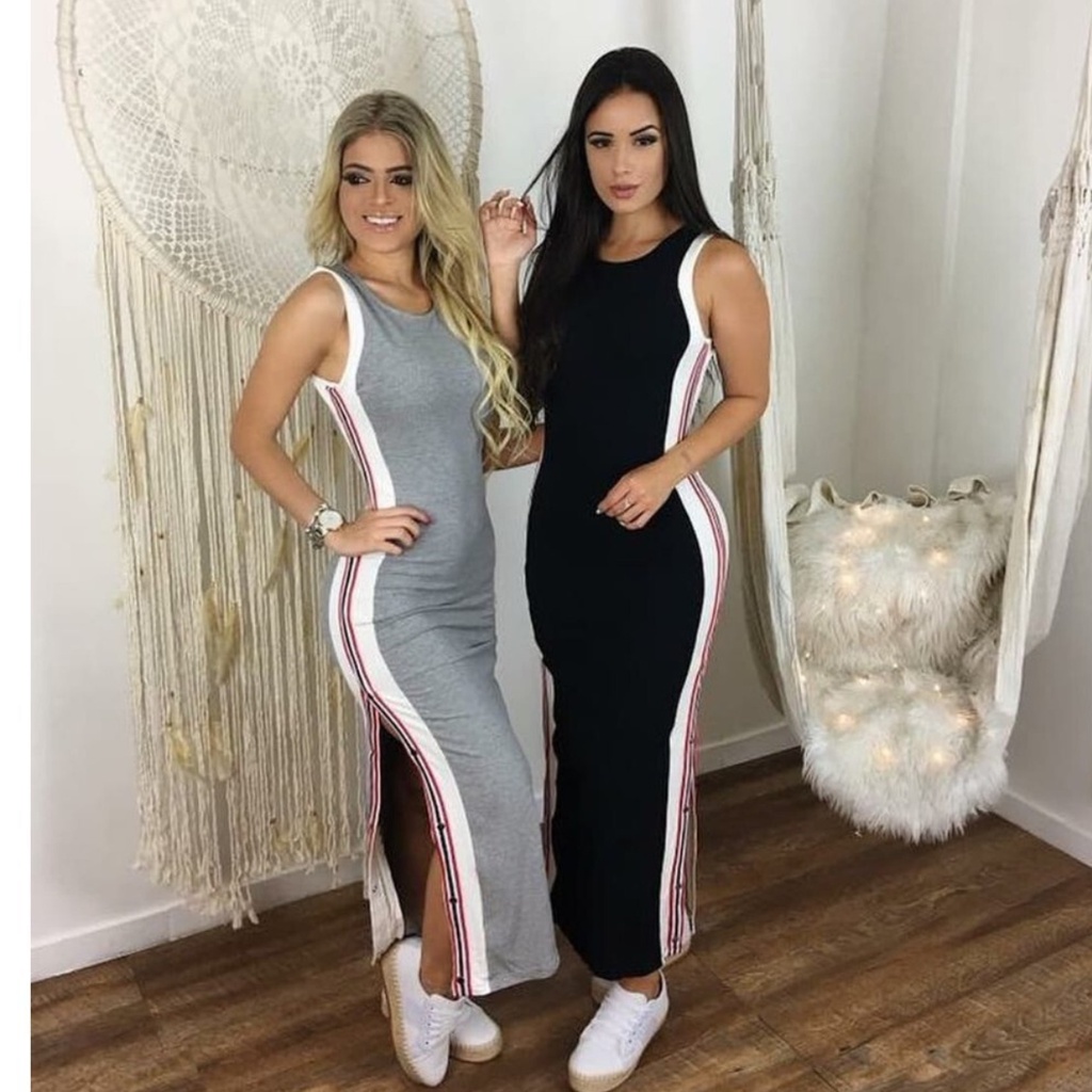 Vestido Colado Vestido Justo Com Listra Do Lado Vestido Colado