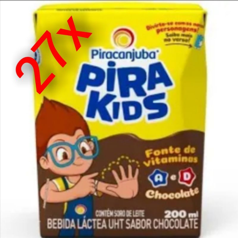 Bebida Láctea Pirakids Chocolate Caixa 1l - Bretas