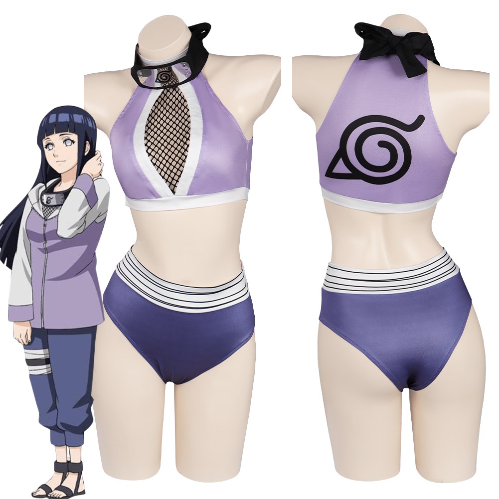 Naruto Hinata Hyuga Sexy Maiô Traje Cosplay Swimwear Roupas Halloween Carnaval Terno