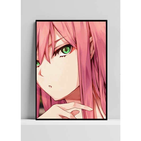 Quadro Decorativo Anime Darling In The Franxx Zero Two A3 em