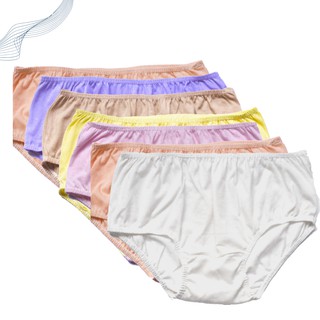 Kit 06 Calcinha - Calçola Para Senhora Grande P M G Algodão Cores Variadas Confortável