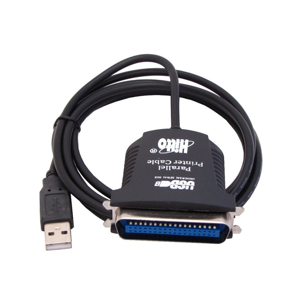 Cabo Paralelo USB Adaptador Impressora Conversor Femea 36pin Scanner ...