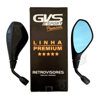 Retrovisor Bmw F800 Gs 650 Haste Curta Fixa Lente Azul Convexa Para Moto Honda Cg Titan Cb300 Xre Twister Fan Cbx 250 Bros Gvs
