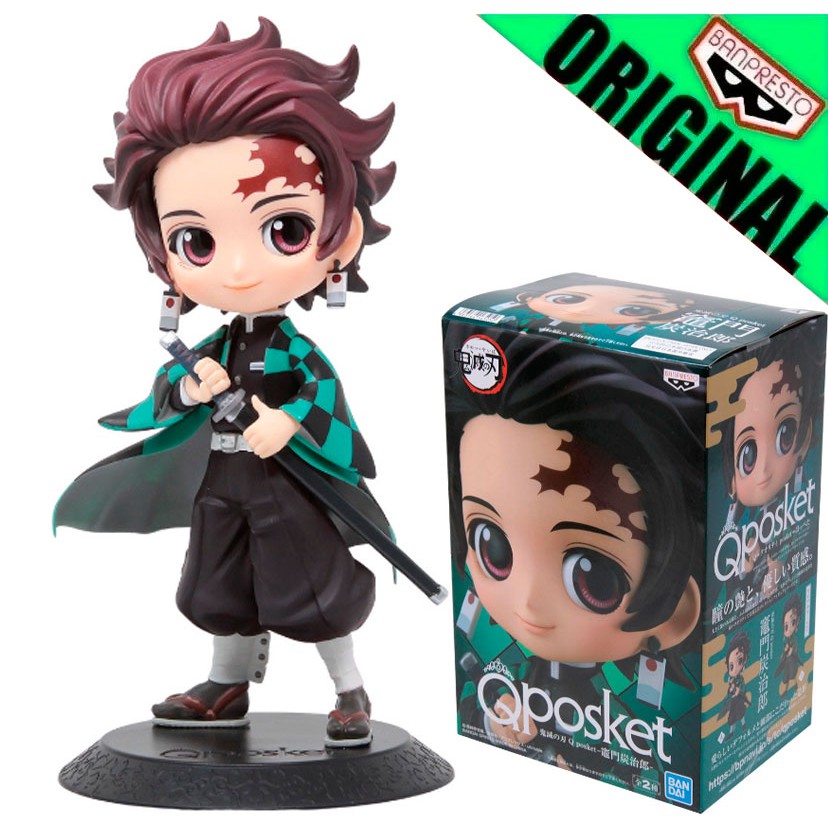 Boneco Demon Slayer Kimetsu no Yaiba Tanjiro Kamado Q Posket Ver A Bandai  Banpresto