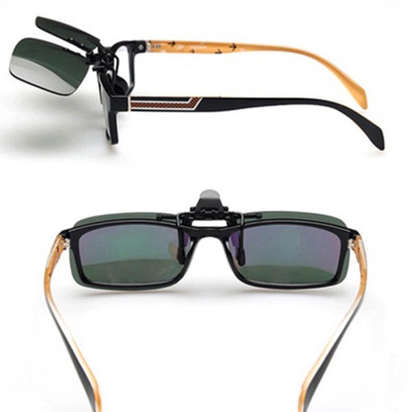 Clip on Glasses Lens Unisex Fashion Driver Night Vision Glass Clip
