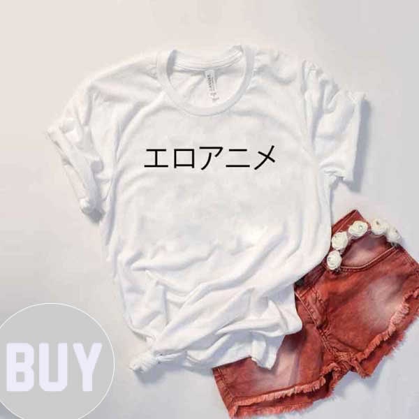 Camiseta best sale letras japonesas