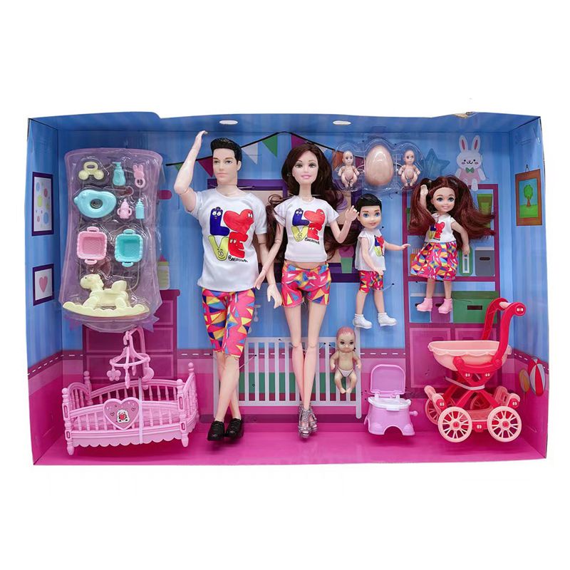 Boneca Gravida Estilo Barbie Andador Carrinho Bonequinha morena