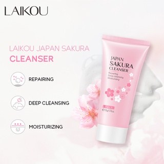 Sabonete Facial LAIKOU Japan Sakura Para Pele Seca / Oleosa 50g