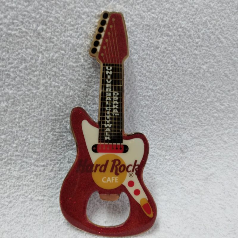 Imã Magnético metal abridor de garrafa Guitarra Hard Rock Café