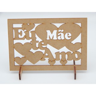 Plaquinha para colorir lembrancinha dia das Mães mdf kit 80 unidades em Oferta na Shopee