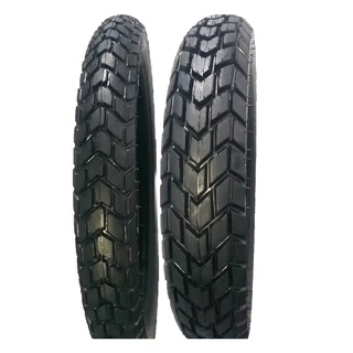Par Pneus Bross 110-90-17/90-90-19/Modelo Tradicional/Importado
