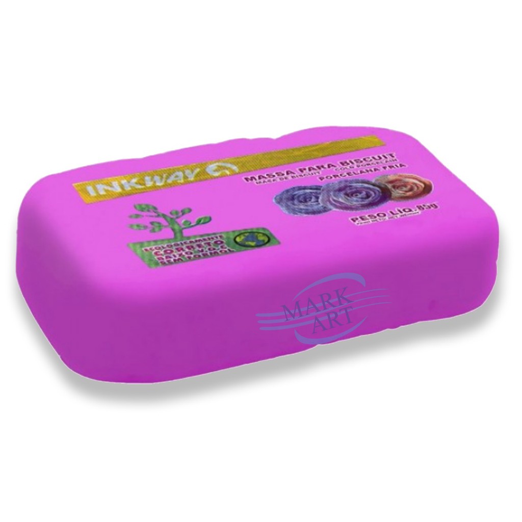 Massa Para Biscuit Cor Rosa Escuro 900 G INKWAY- 01 Unidade | Shopee Brasil