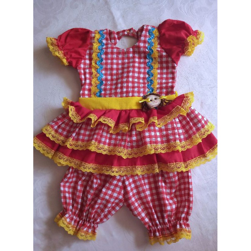 Vestido caipira fashion baby