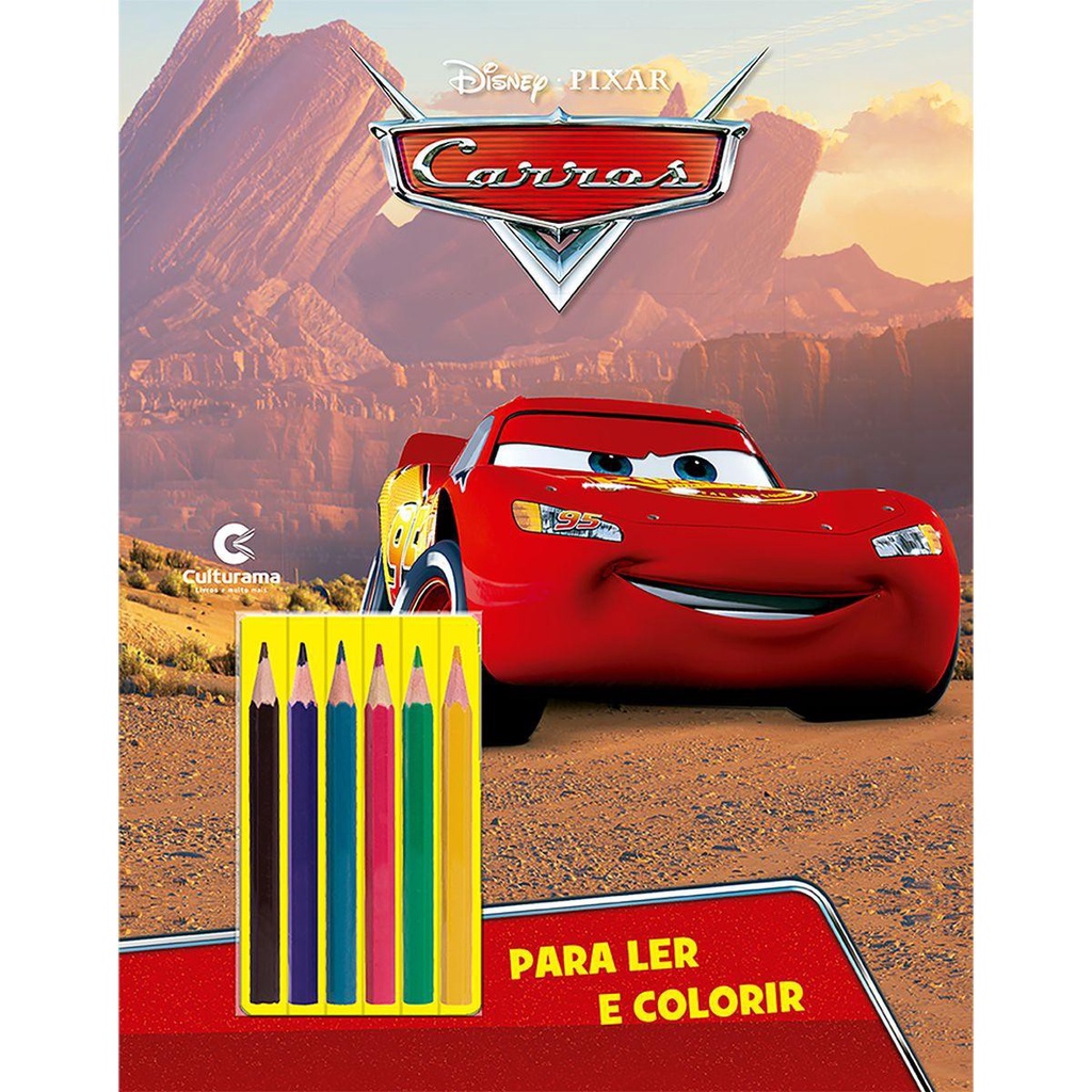 Livro Infantil Colorir Carros Ler E Colorir Com Lapis Cultur em