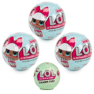 Kit Boneca Lol 7 Surpresas C/3 + Lol Charm Fizz