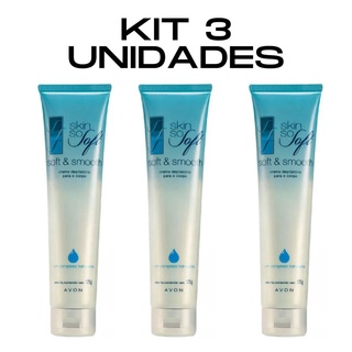 Kit Creme Depilatório Para O Corpo Skin So Soft Avon 125g 3 Unidades