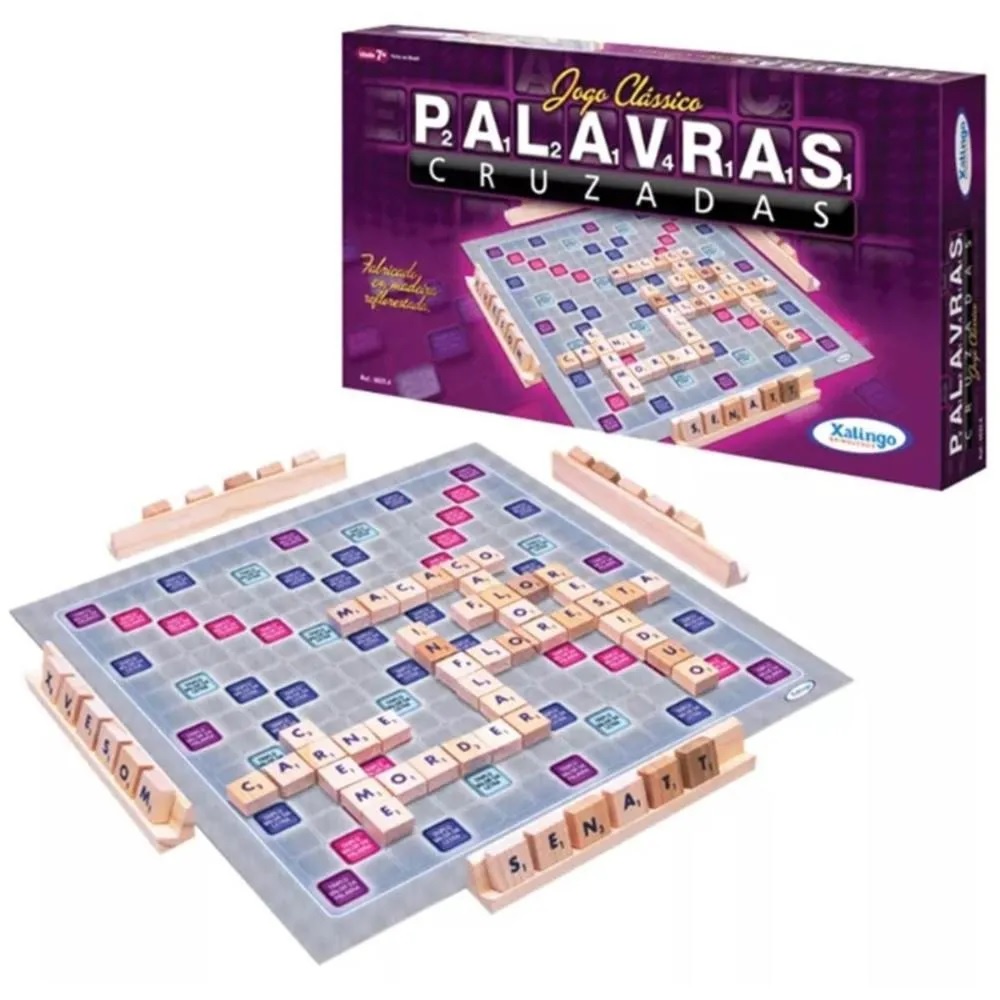 Jogo De Palavras Cruzadas Brinquedo Educativo Xalingo | Shopee Brasil
