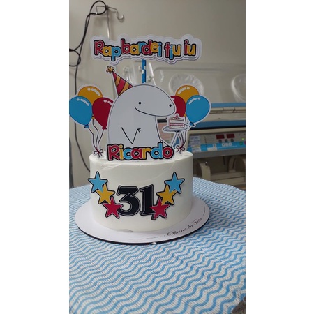 Topo de bolo personalizado masculino / festa em casa / aniversário /  Decoração