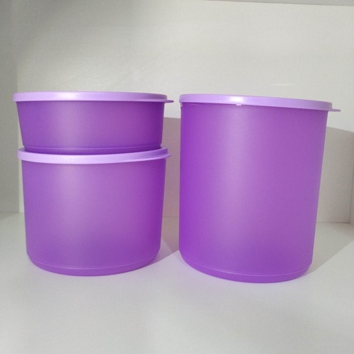Kit Com 3 Potes Redondo Refri Line Tupperware 950, 2.1, 3.3l | Shopee ...