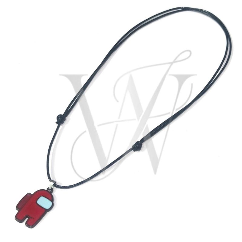 Colar Cordão Ajustável Among Us Vermelho | Shopee Brasil