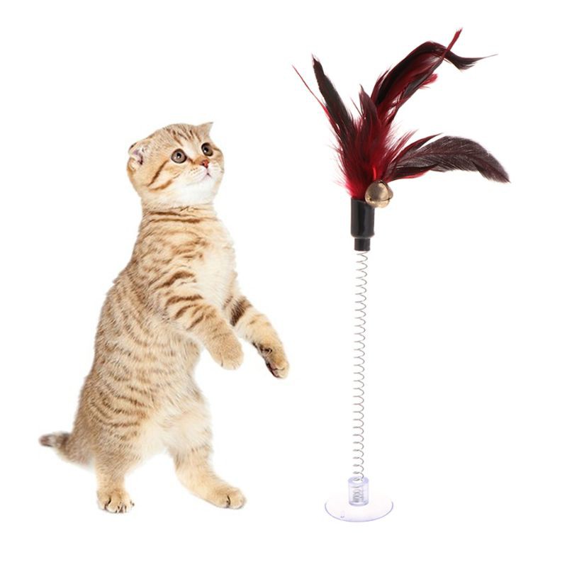 Varinha de Pena com Ventosa / Brinquedo Chamativo para Gatos / Brinquedo  Divertido e Interativo | Shopee Brasil