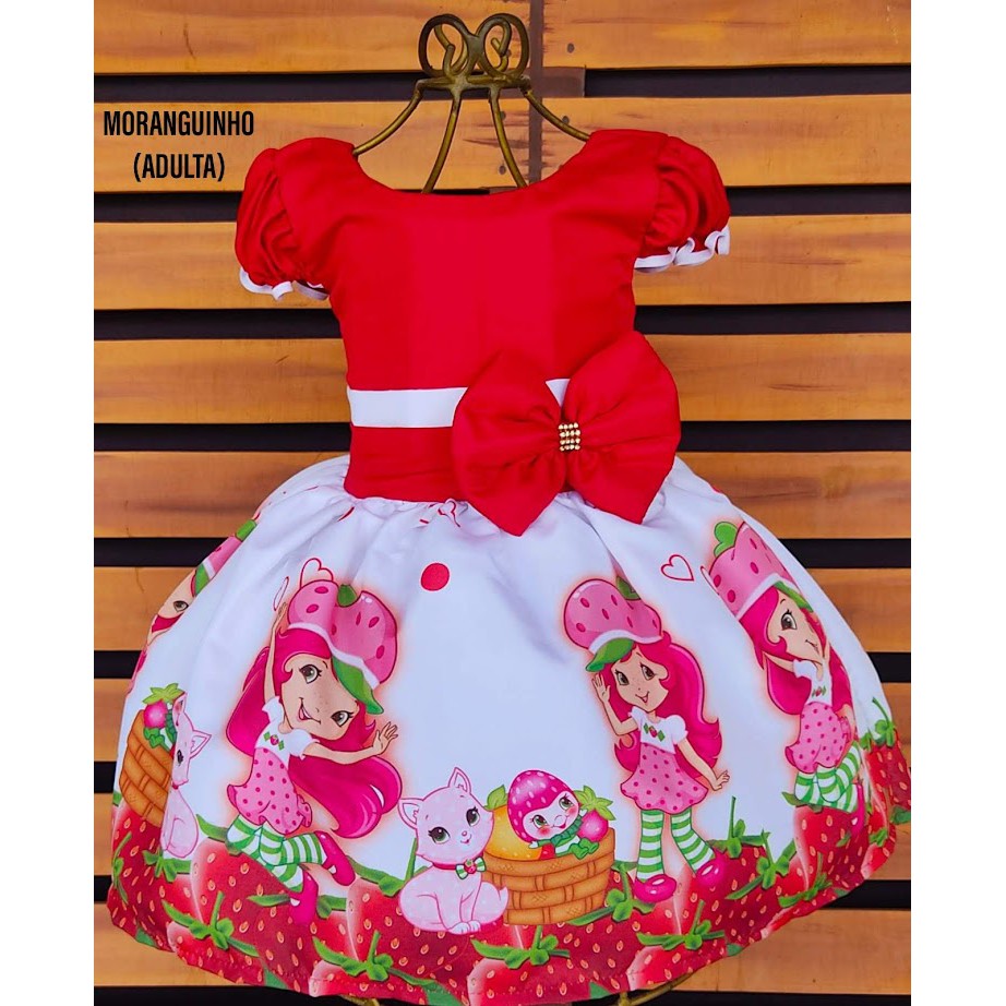 Vestido de best sale morango infantil