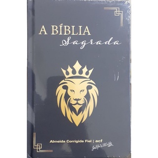 Biblia Sagrada Leao Consumado ACF Letra Maior Capa Dura - Bíblia