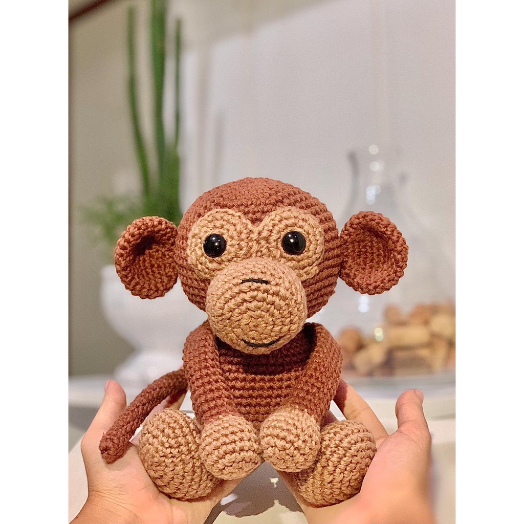 Macaquinho *Arte manual em crochê-amigurumi