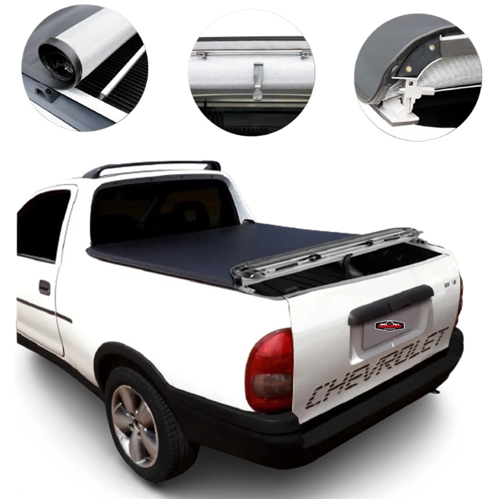 Capota Maritima Corsa Pick Up 1995 a 2003 Aluminio Slim Eco - FLASH  COVER-301327