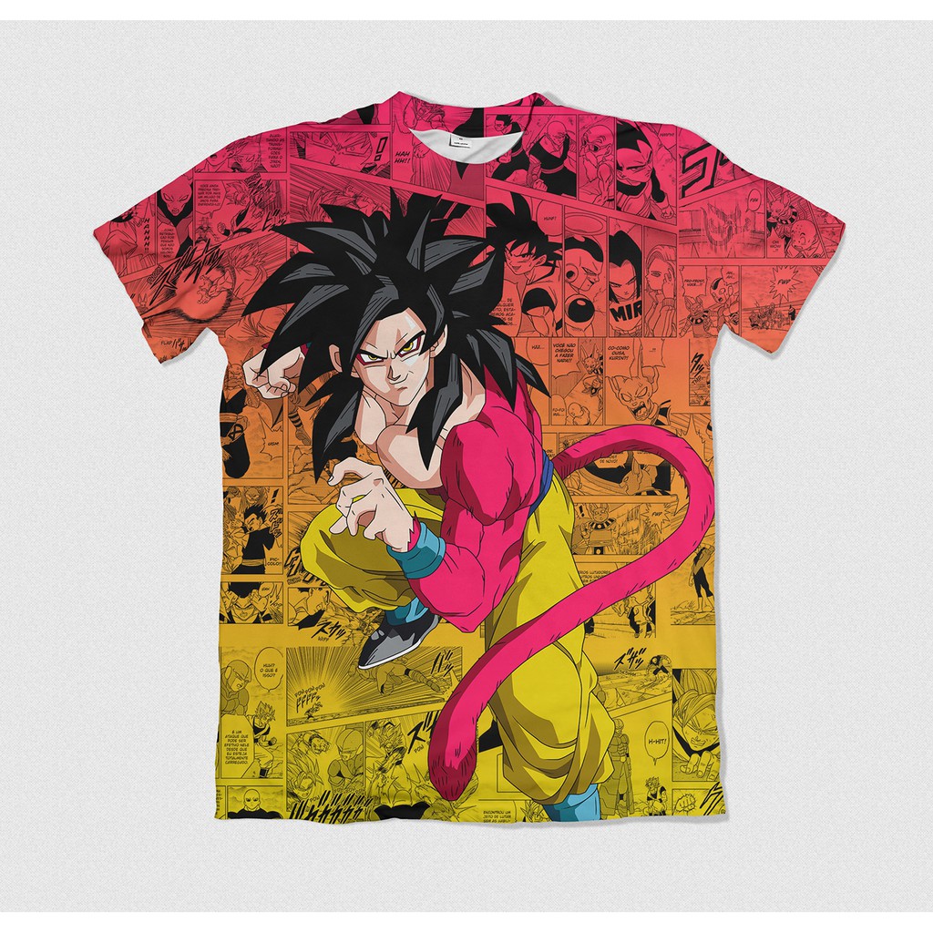 Camisa Camiseta Blusa Goku Super Saiyan Transformações Deus