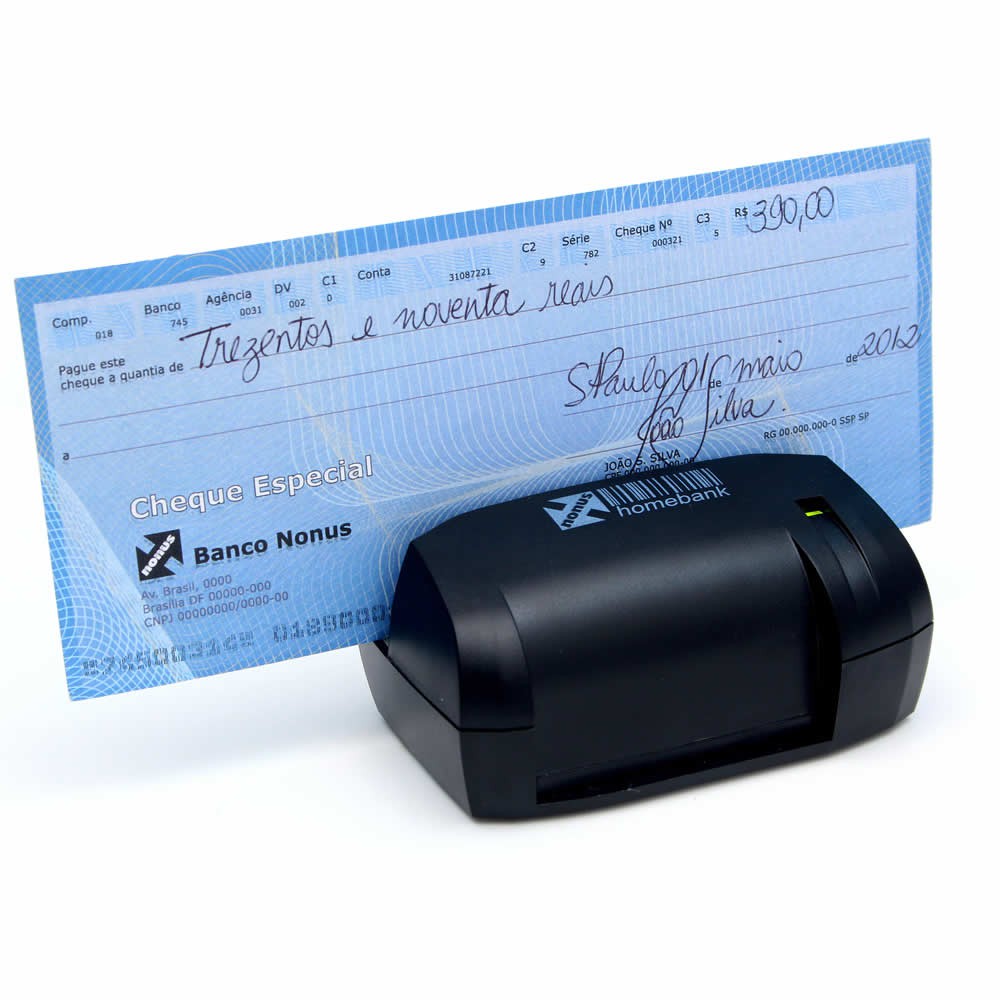 Leitor Nonus HomebanK 20 Leitor Cheques leitor manual para capturar o ...