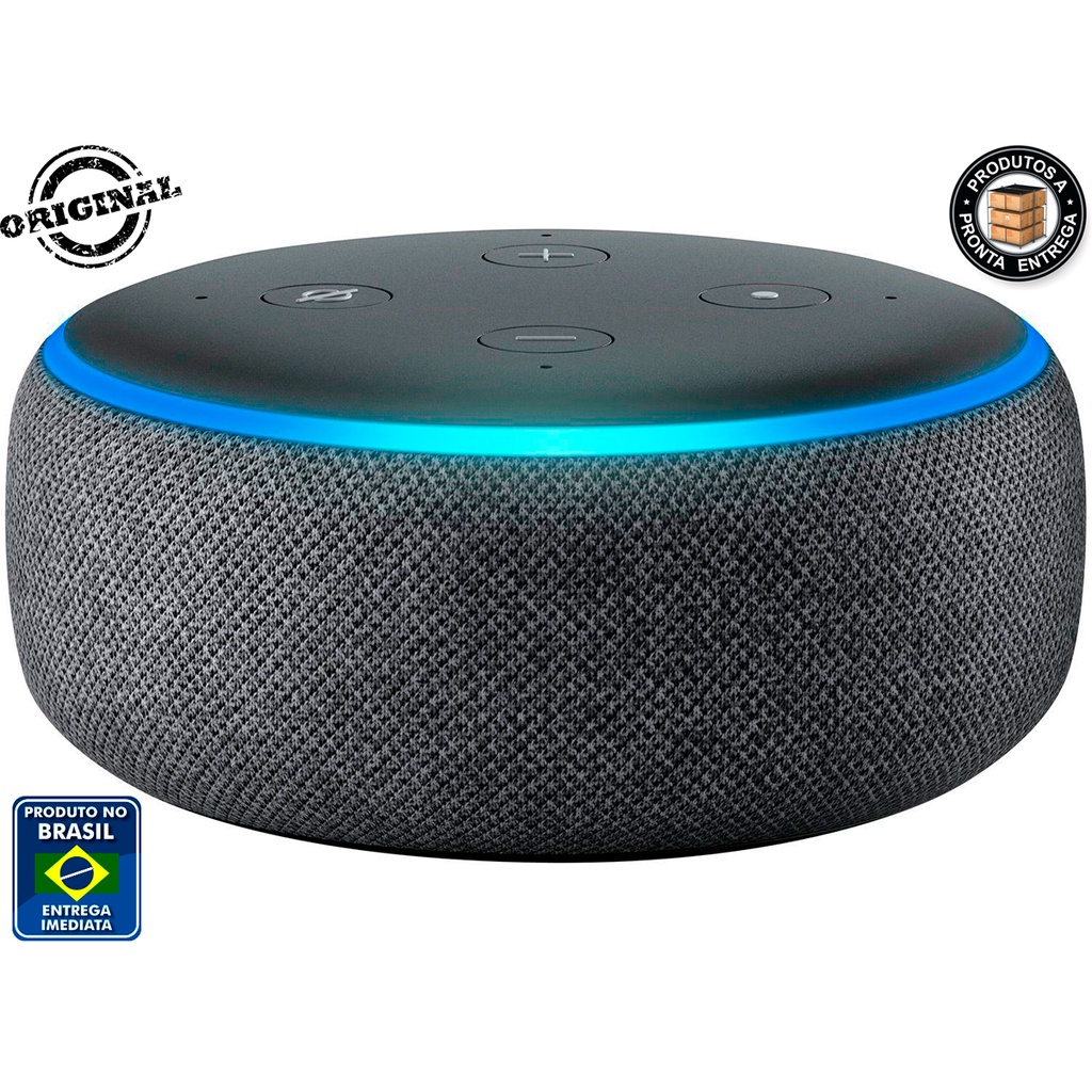 Alexa Echo Dot Amazon Smart Speaker Alexa 3 Geração Original - Cores ...