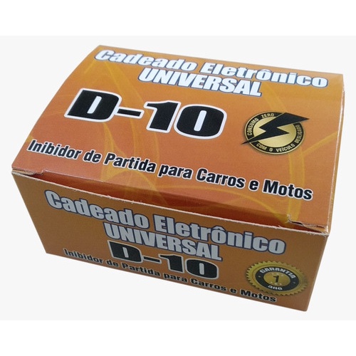 Bloqueador Automotivo Carro Moto Cadeado Eletrônico D10 Carro E Moto