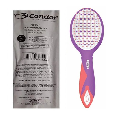 1 Escova Condor Essencial 6887 - Desembaraçar | Shopee Brasil
