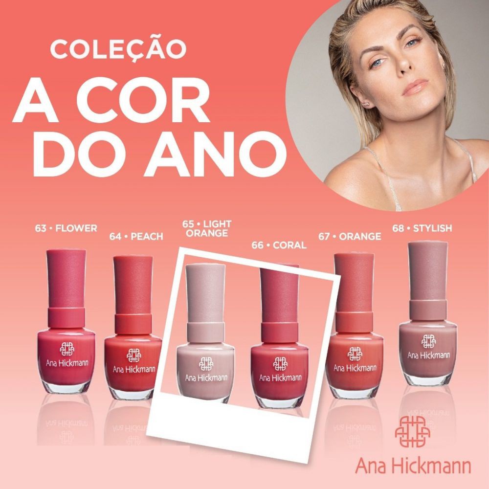 Esmalte Cor do Ano Ana Hickmann Resistente à Água Unhas Manicure