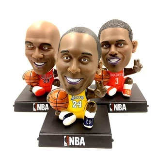 Nba Bola De Basquete Kobe Curry James Boneca Futebol Estrela Messi Cristiano Ronaldo Carro Produto Shaking His Cabeça Boneca