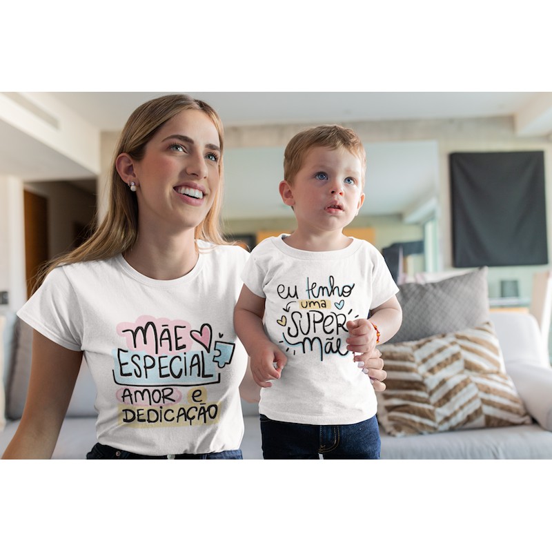 Camisetas personalizadas mãe e 2024 filha