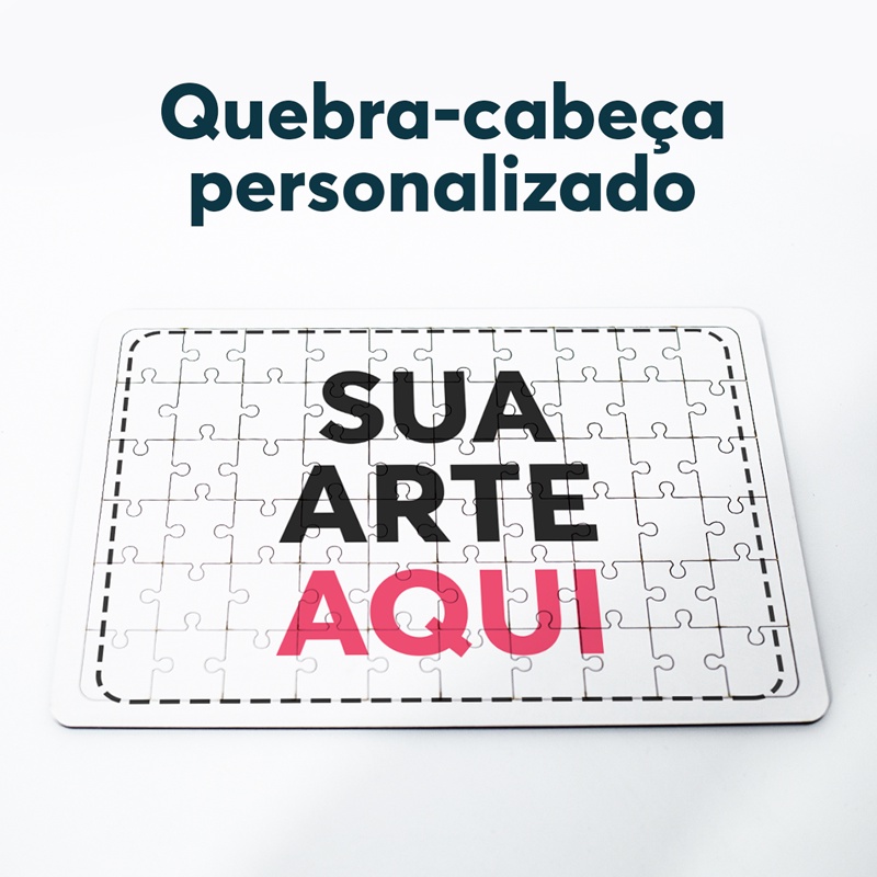 Quebra Cabeça Personalizado 60 Peças em MDF - Com Sua Foto | Shopee Brasil