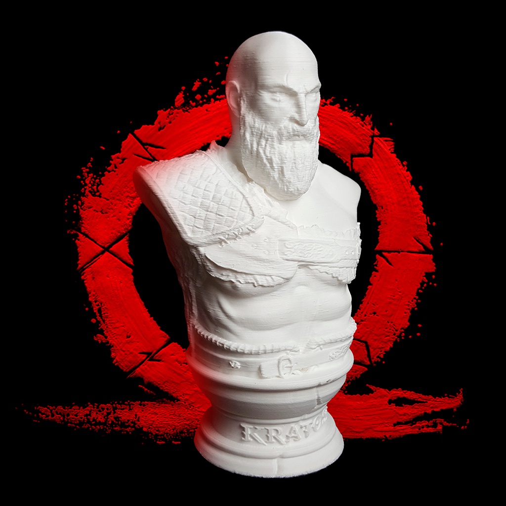 Kratos God Of War Figure Estatueta 15cm Deus Da Guerra Busto