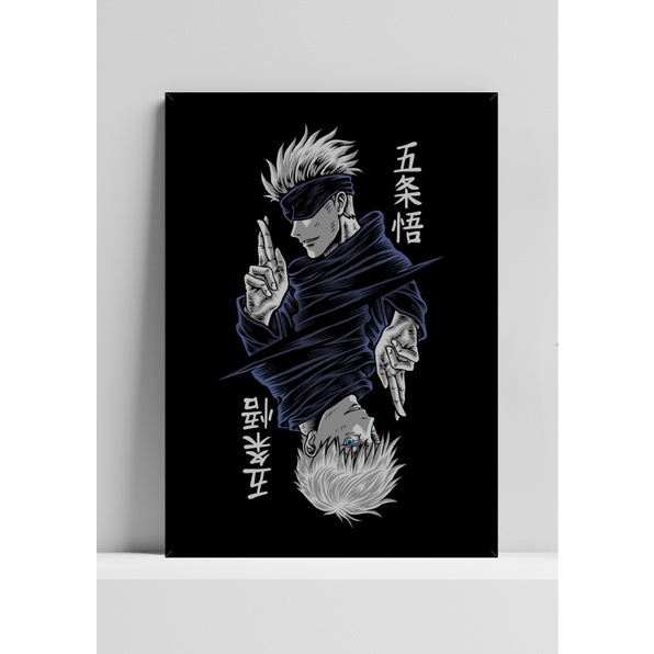 Quadro de mdf poster moldura Anime, Mangá, Jujutsu kaisen, Gojo ...