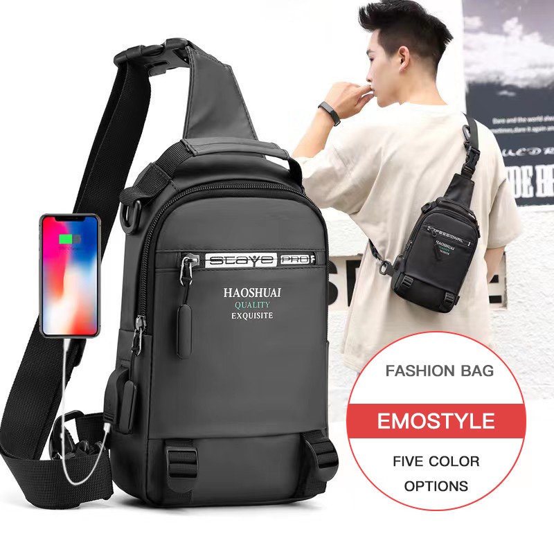 Bolsa De Ombro Masculina casual Impermeável / Mochila ao ar livre