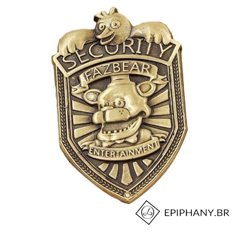 ♛♚♛Alloy Five Nights at Freddy´s FNAF Fazbear Security Badge