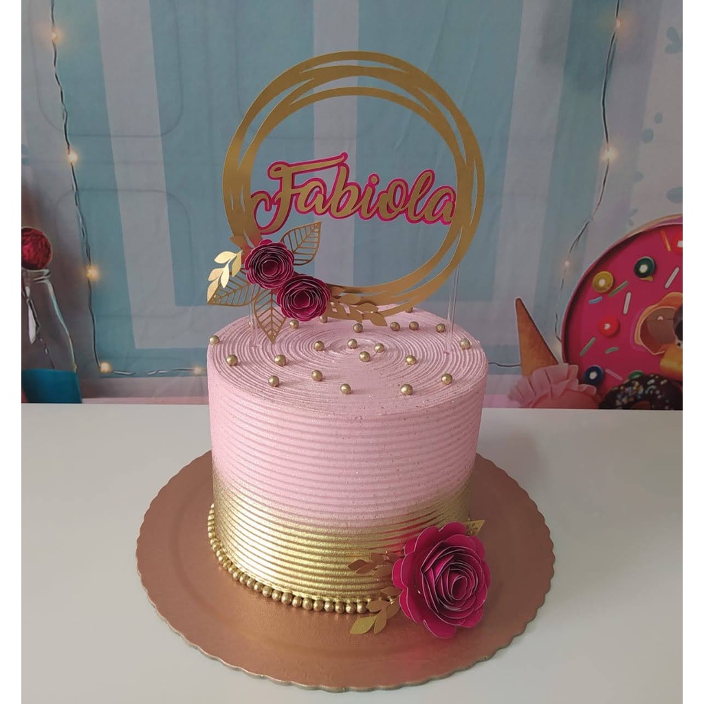 topper de bolo circulo desconstruido | Shopee Brasil