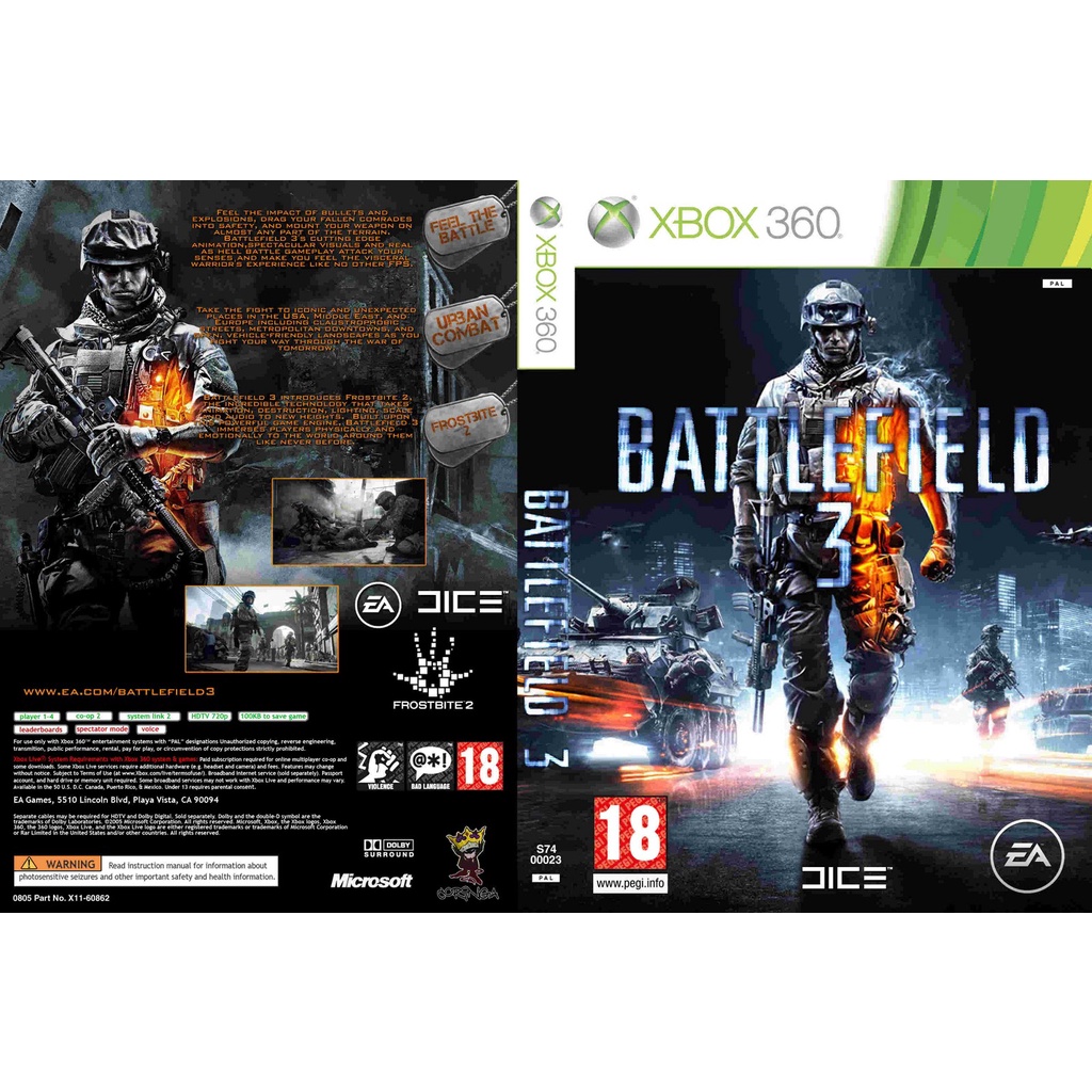 Battlefield 3 Xbox 360 Mídia Digital - Puma Games RJ