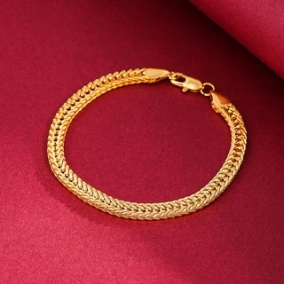 Pulseira De Aço De Titânio Masculina Em Ouro 18k Acessório De Jóia De Hiphop